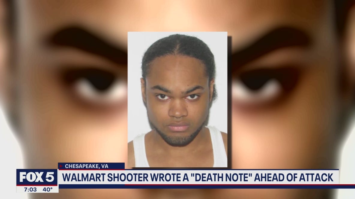 Virginia Walmart shooter wrote 'death note' ahead of attack